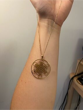 Gold Metatron Pendant Necklace - Women Jewelry